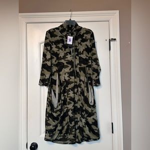 Camouflage Sweater Dress